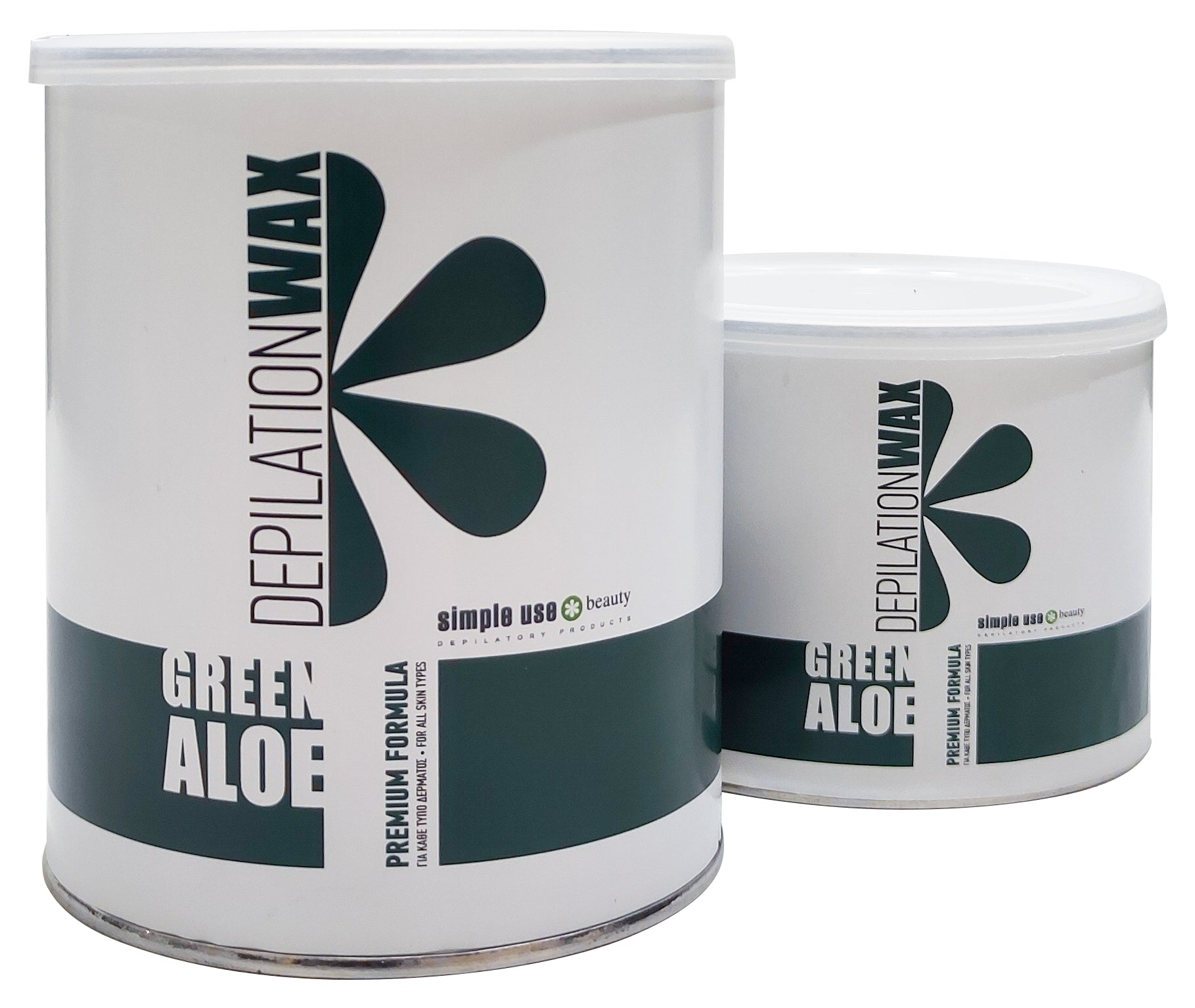 جرة شمع إزالة الشعر بخلاصة الصبار